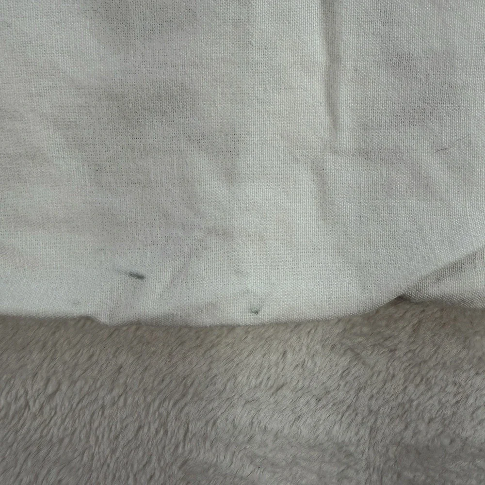 West Elm Gray Lattice Stars EURO Pillow Sham Cover 26x26 Embroidered White Set 2
